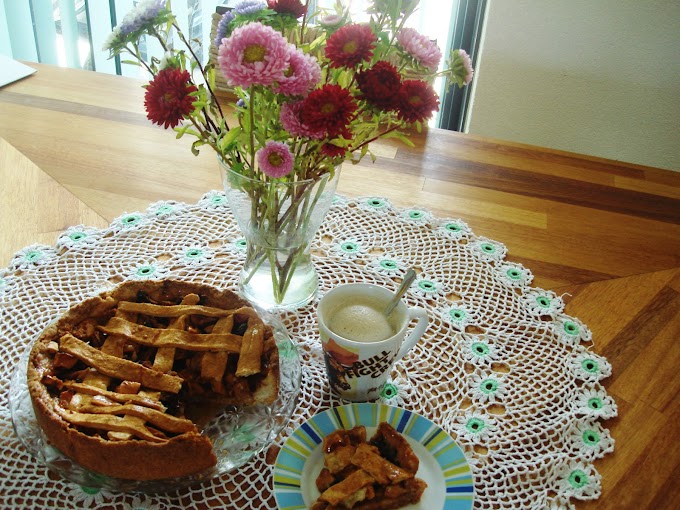 Torta de maçã Appeltaart Holandesa