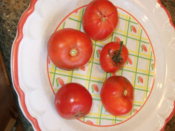 Fresh tomatoes, Mozzarella and Basil