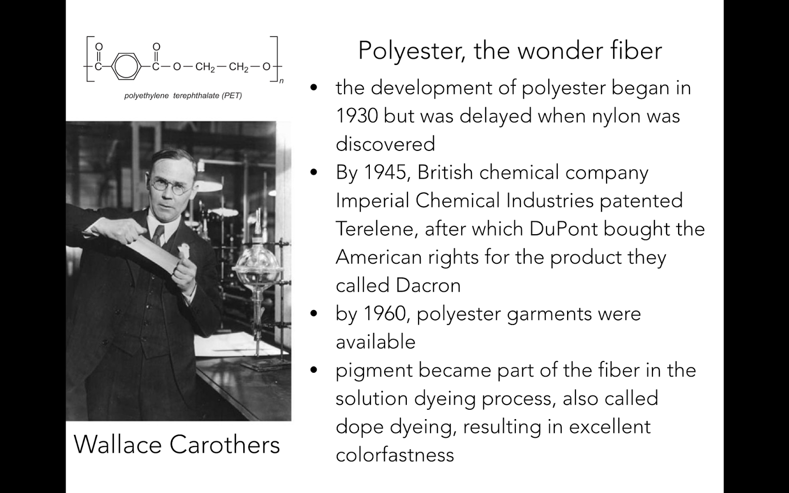 Wonkyworld Polyester, the wonder fiber