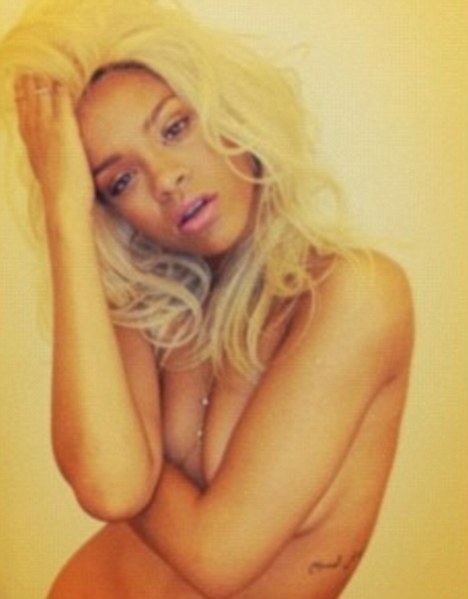 Rihanna Poses Topless Promote Aptly Named Perfume Nude Rihanna Poses Topless Promote Aptly Named Perfume Nude