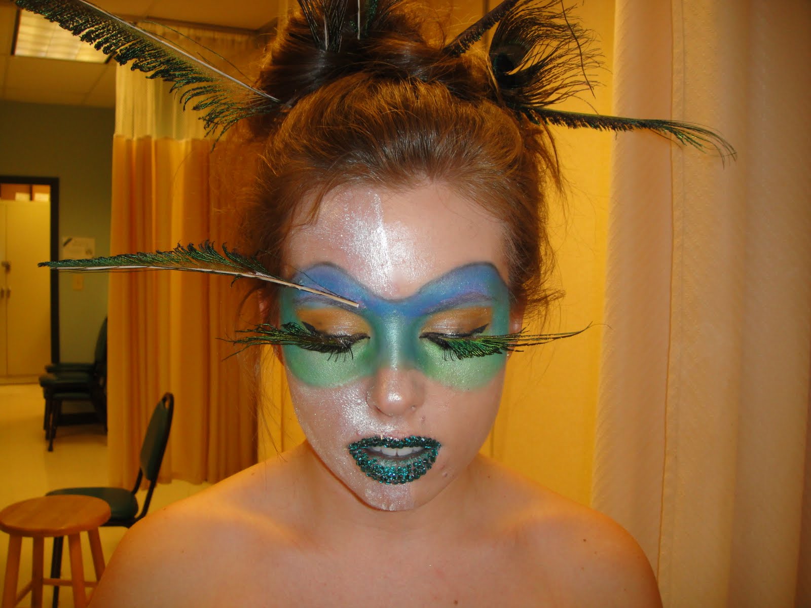 fantasy peacock makeup