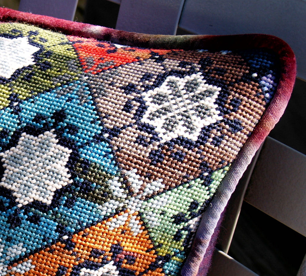 Three Sheep Studio Amazing Needlepoint Pillow...