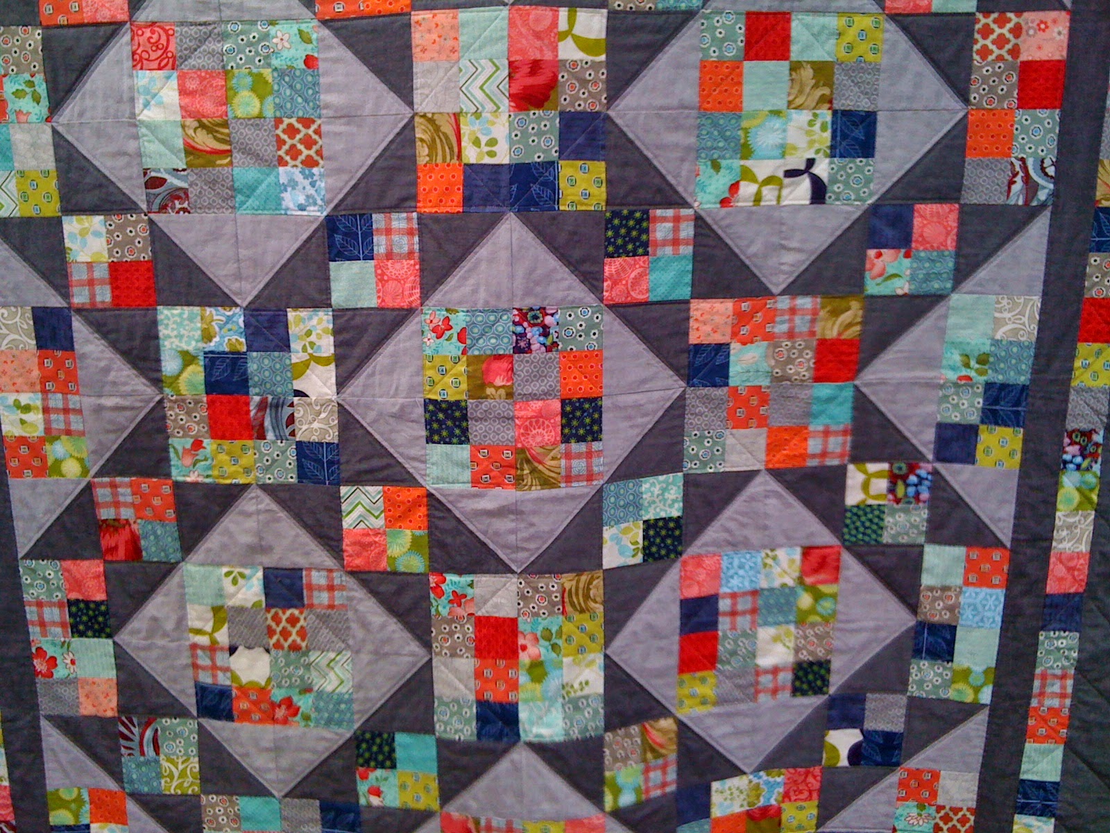 JulieLou Finished Jacob's Ladder Quilt