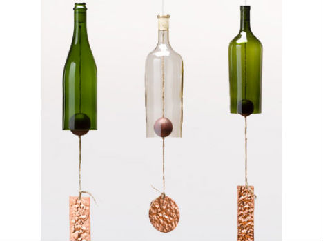 bottles bottle wine chimes bell glass recycled recycle crafts chime wind using diy wooden beer windchimes string reuse were most