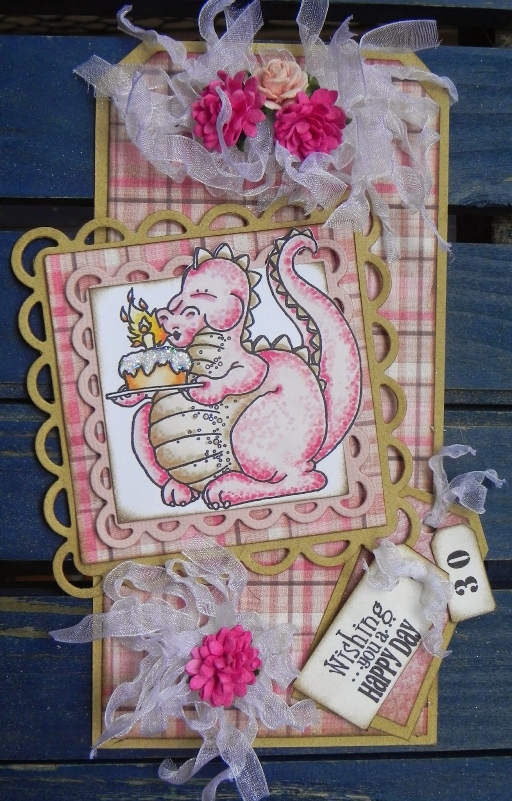 Sparkling Pink DRAGON BLOWING CANDLES