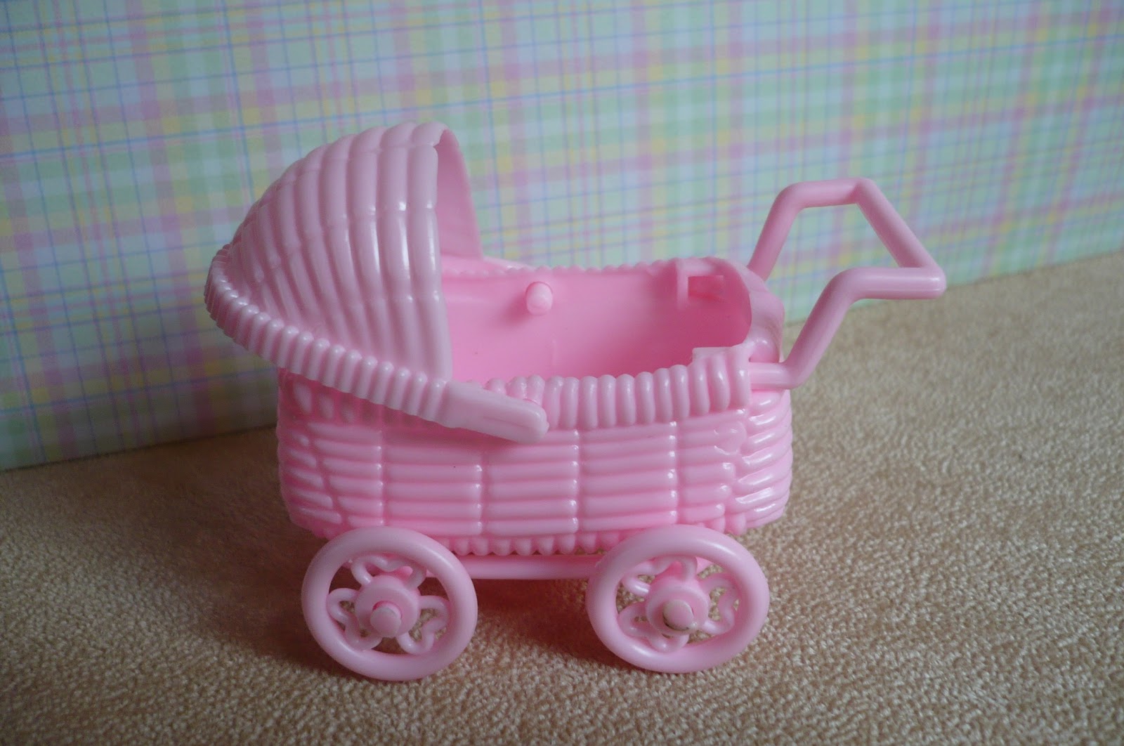 A Small Hearts Desire Baby Buggy remake from Dollar Tree