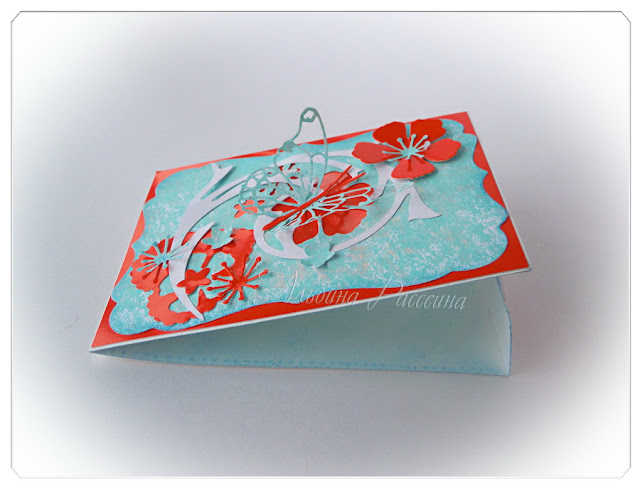 Ножи Memory Box, Sizzix. Открытки ручной работы. Бабочка, рамки, завитки, цветок.