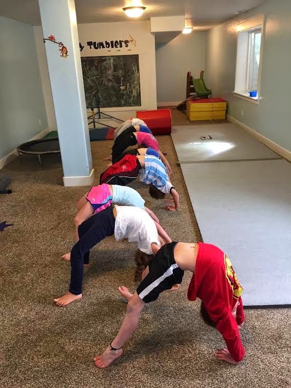 Back bends 6-7 year olds