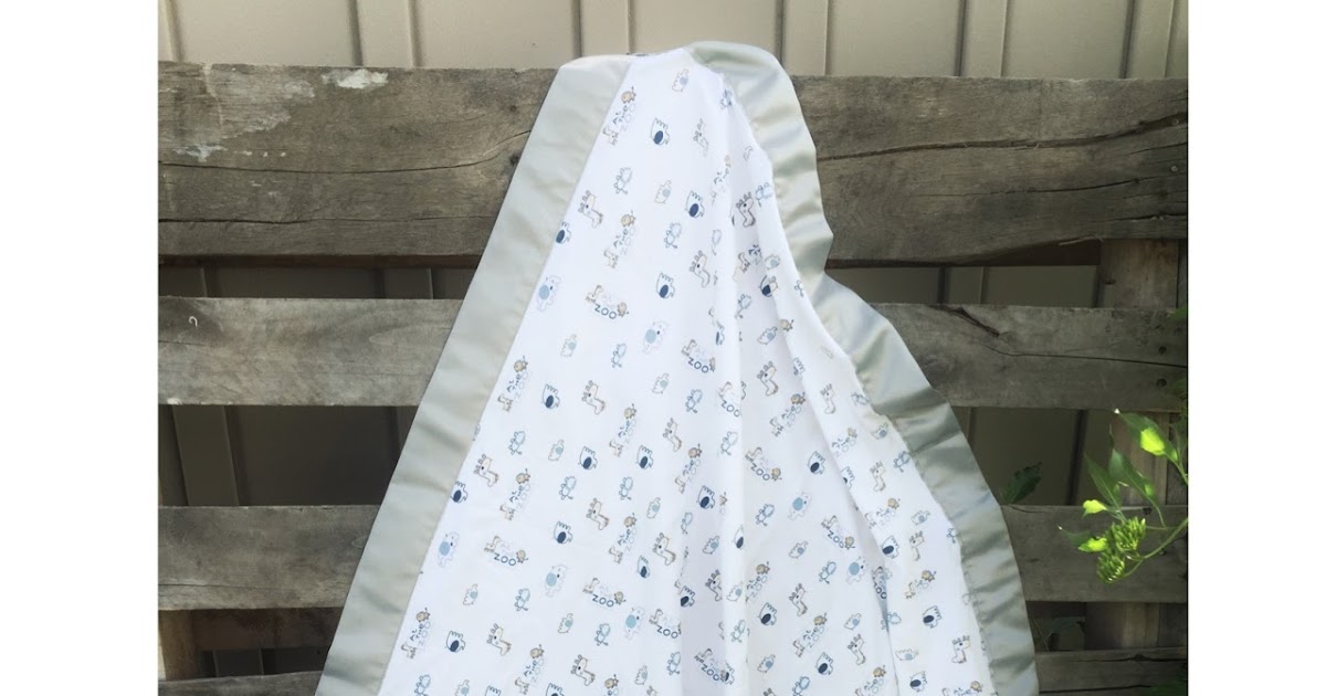 Baby Receiving Blanket with Satin Binding in 10 Minutes Flat! The