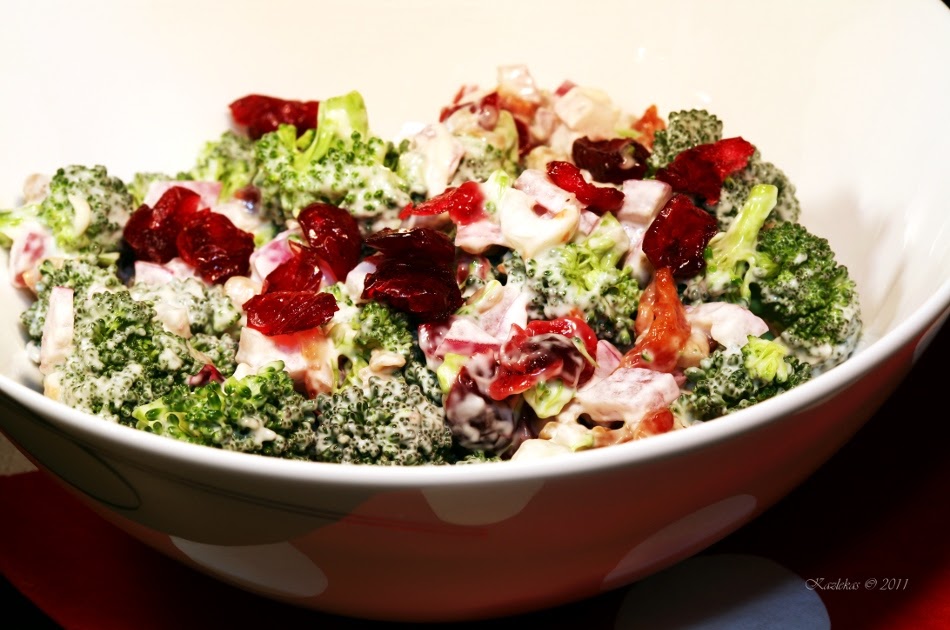 A Little Yummy For Your Tummy Broccoli salad Brokolių salotos