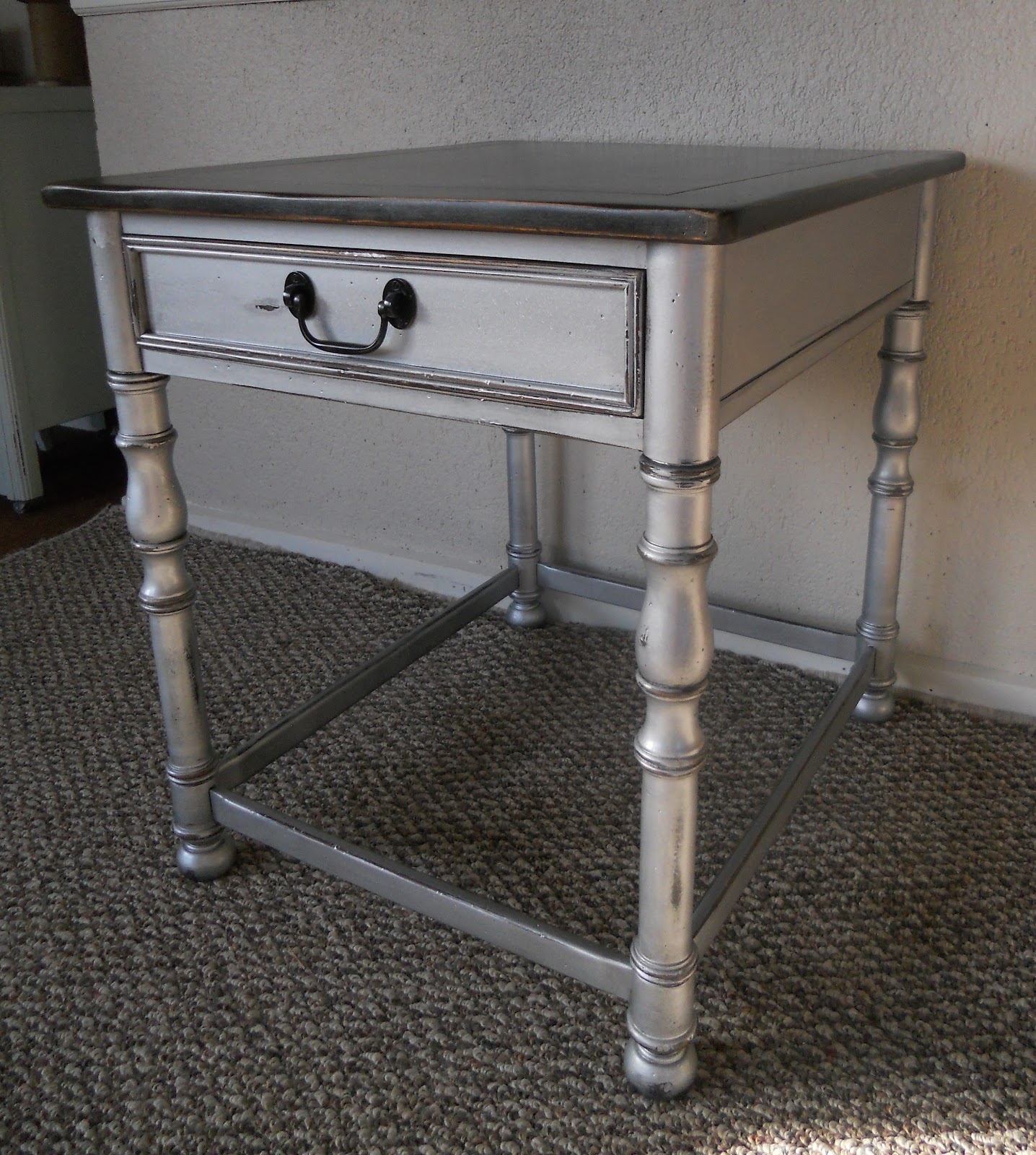 {createinspire} Silver Side Table