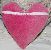 Pink throw cushion