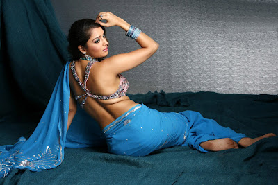 Actress Nikitha Hot Saree Below Navel Show Photos