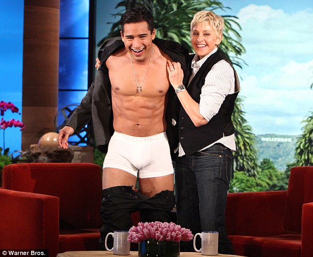 Celebrities In Undiez Mario Lopez Boxer Briefs On Ellen