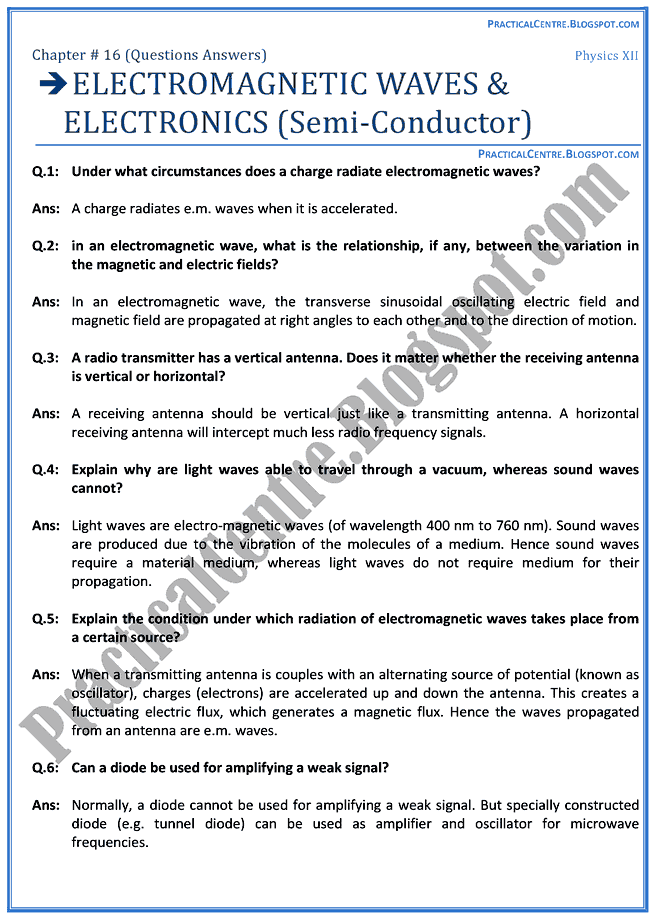 electromagnetic-waves-and-electronics-question-answers-physics-12th