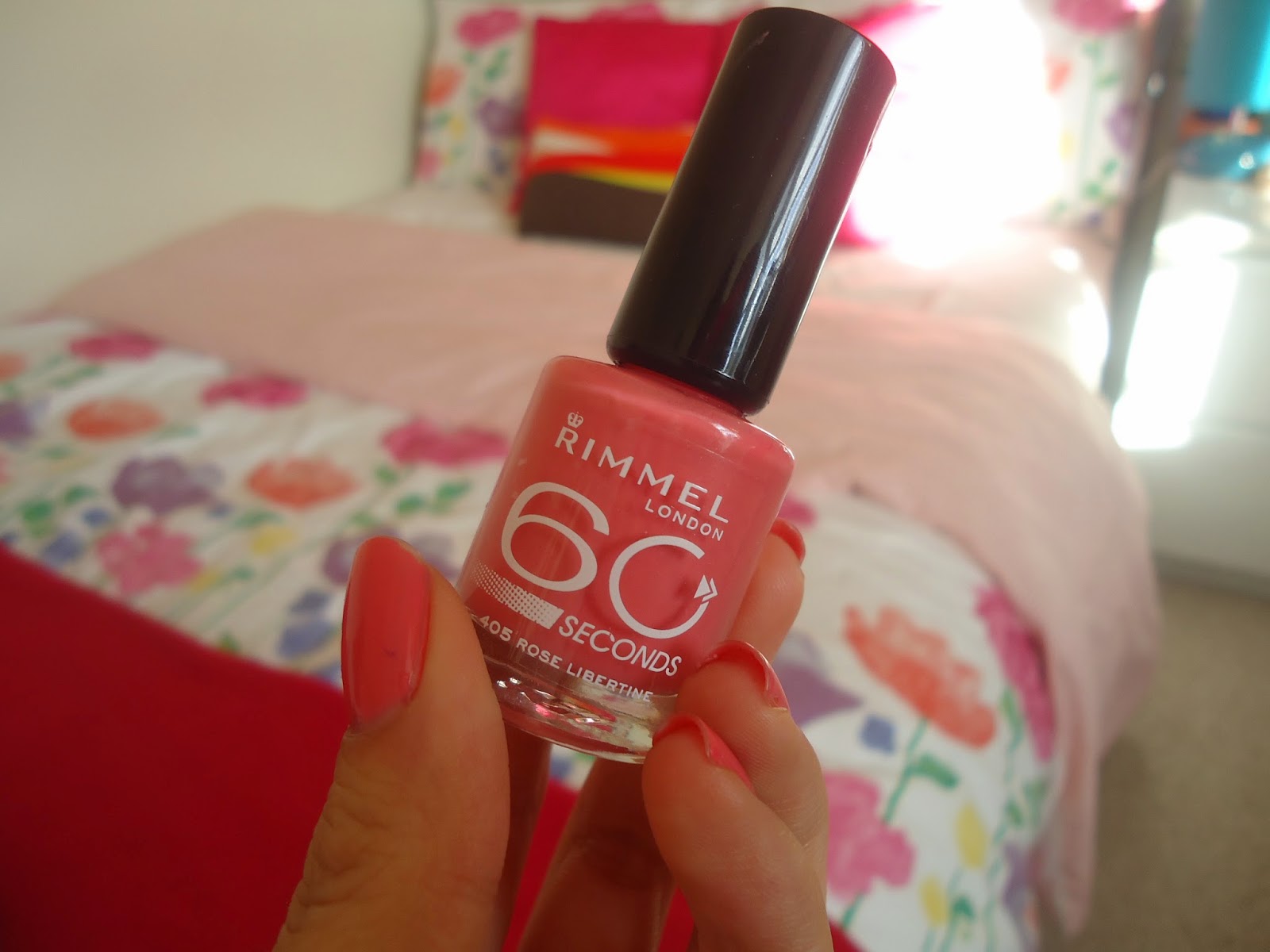 Katexbeauty REVIEW Rimmel London 60 Seconds Nail Polish 'Rose