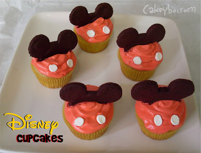 Mickey mouse cupcakes