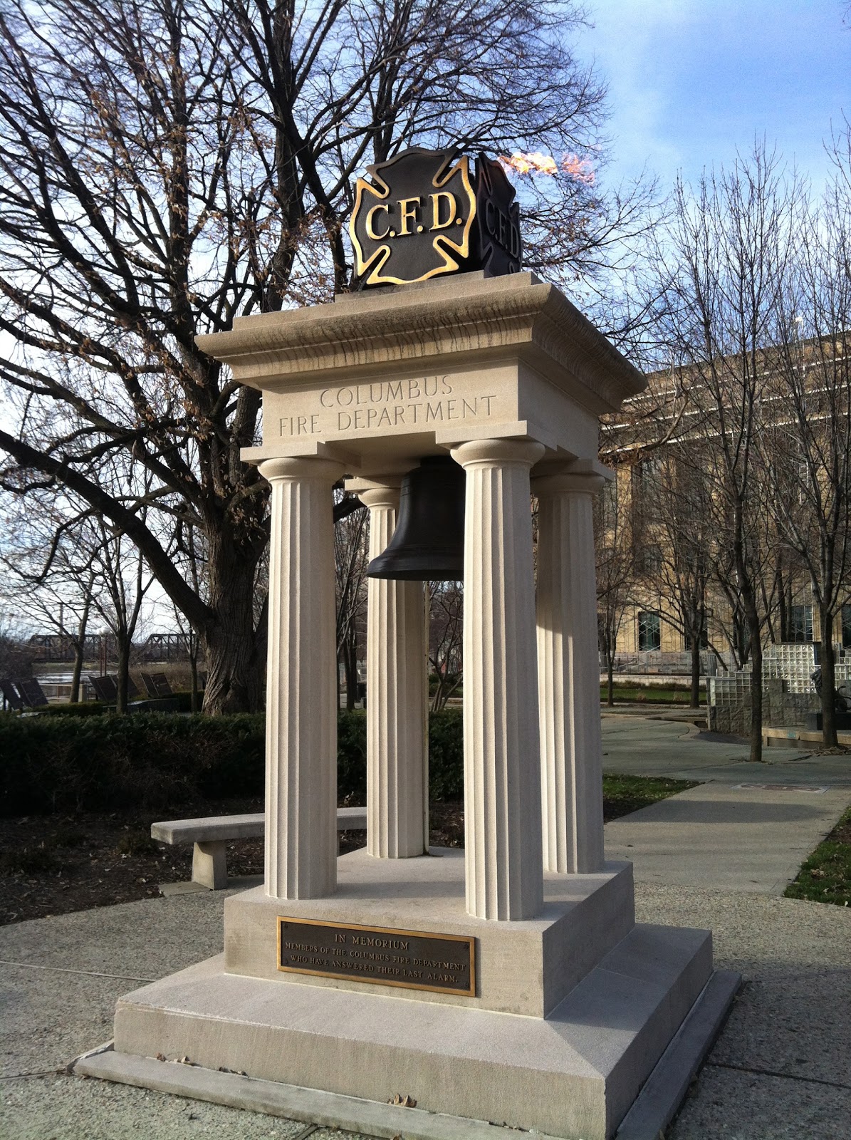 Fireman's Memorial, Columbus Ohio Hidden Treasures