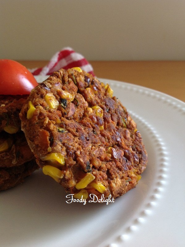 Foody Delight Bean Veggie Patty of Veggie Burger