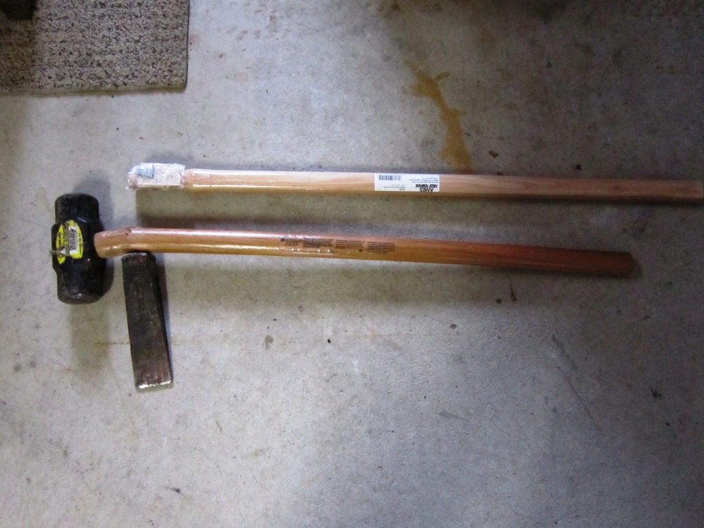 Feed Yourself During Hard Times Replacing a Broken Sledgehammer Handle