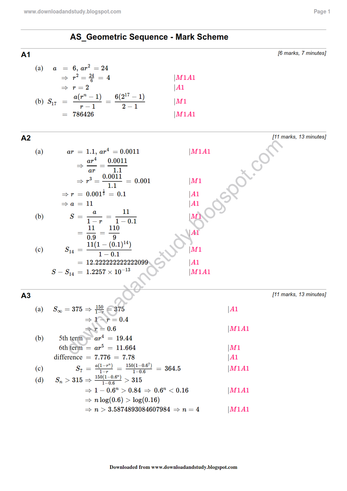 geometric sequence activity pdf