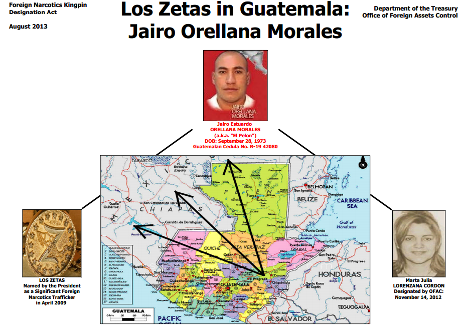 Treasury Designates Guatemalan Trafficker Allied with Los Zetas