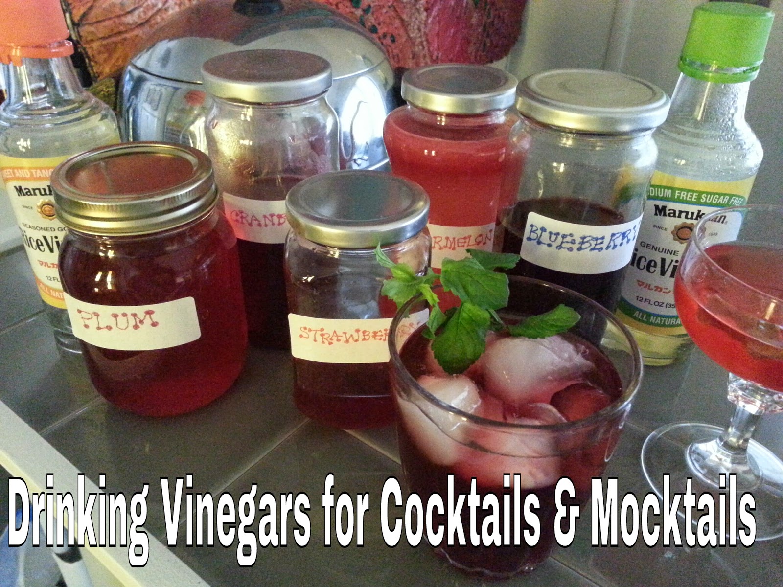 The MARTINI DIVA VINEGAR SHRUBS for COCKTAILS & MOCKTAILS