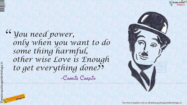 Heart touching love quotes from Charlie Chaplin