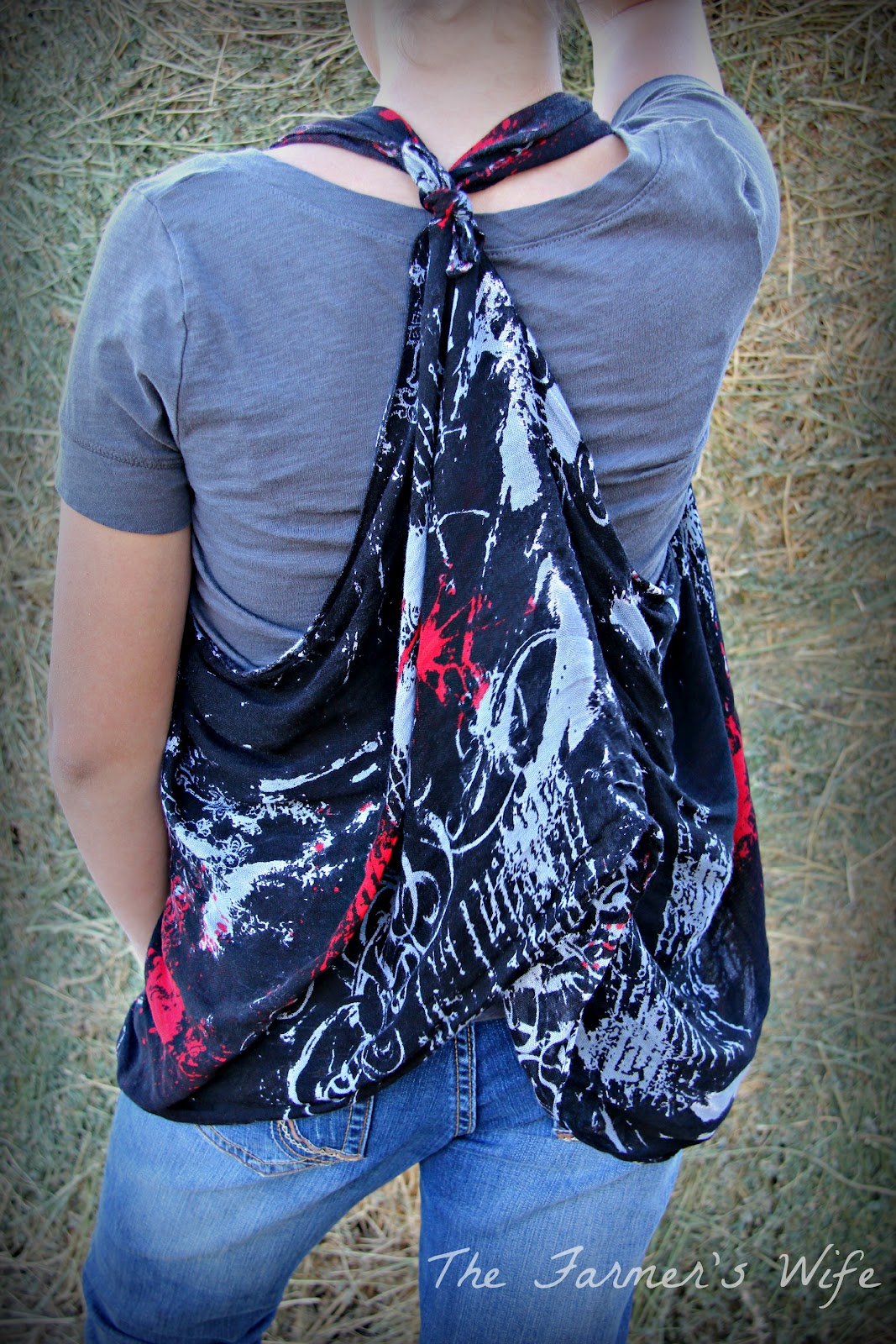 The Farmer's Wife Turn A Scarf Into A Vest