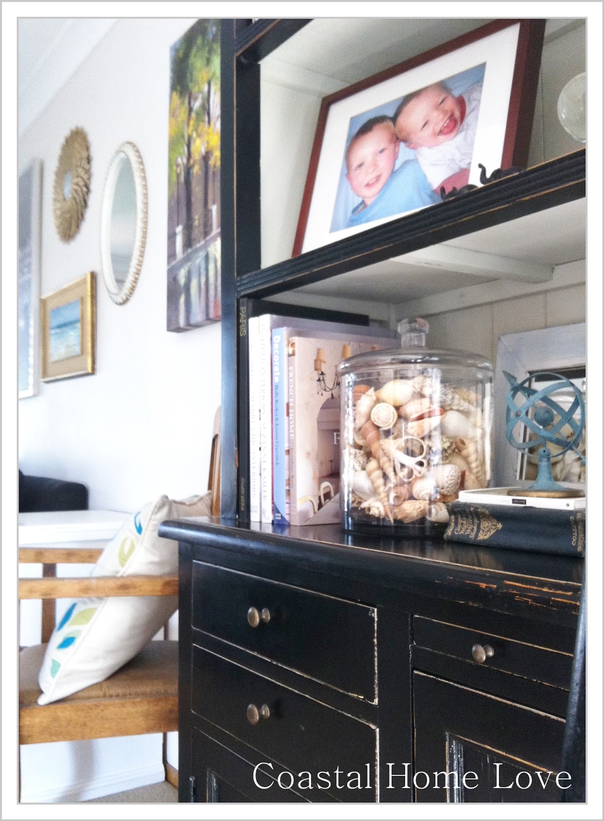 Coastal Home Love 3 ways with a Large Glass Jar!