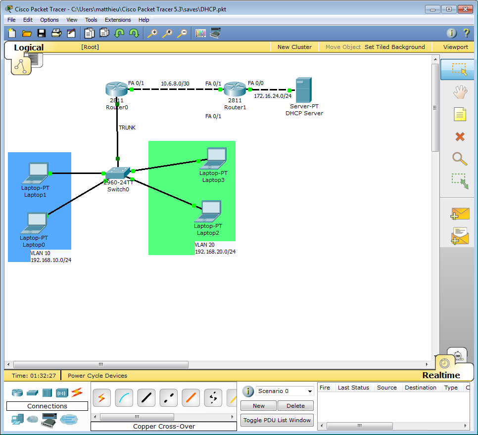 computersandnothingelse Packet Tracer Setting up and managing a