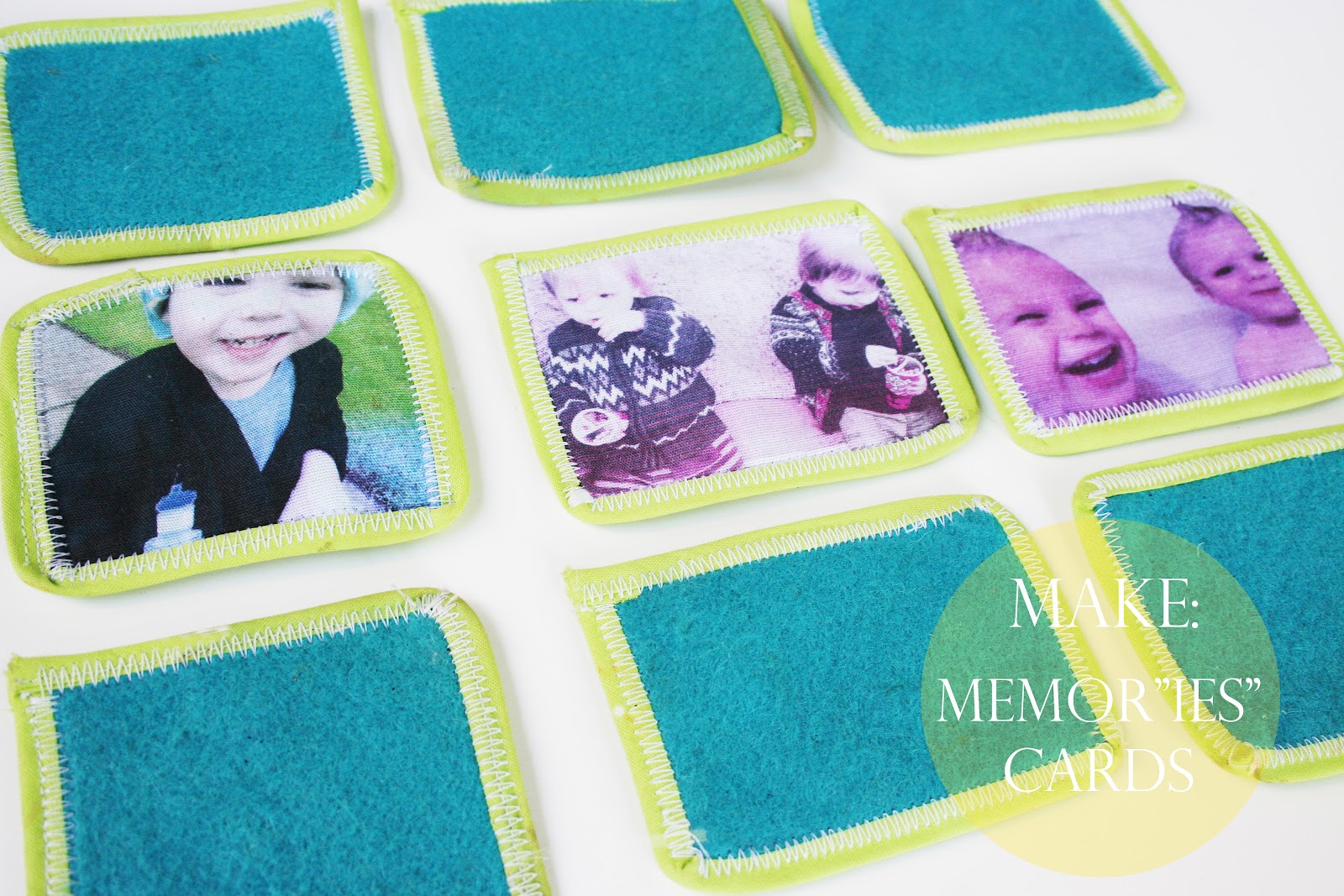 The Plumed Nest Make Memories Memory Card Game How to sew your own memory cards game