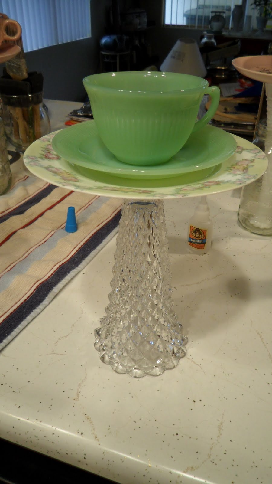 Kaleidoscope of Colors DIY 10 Minute Teacup Bird Feeder