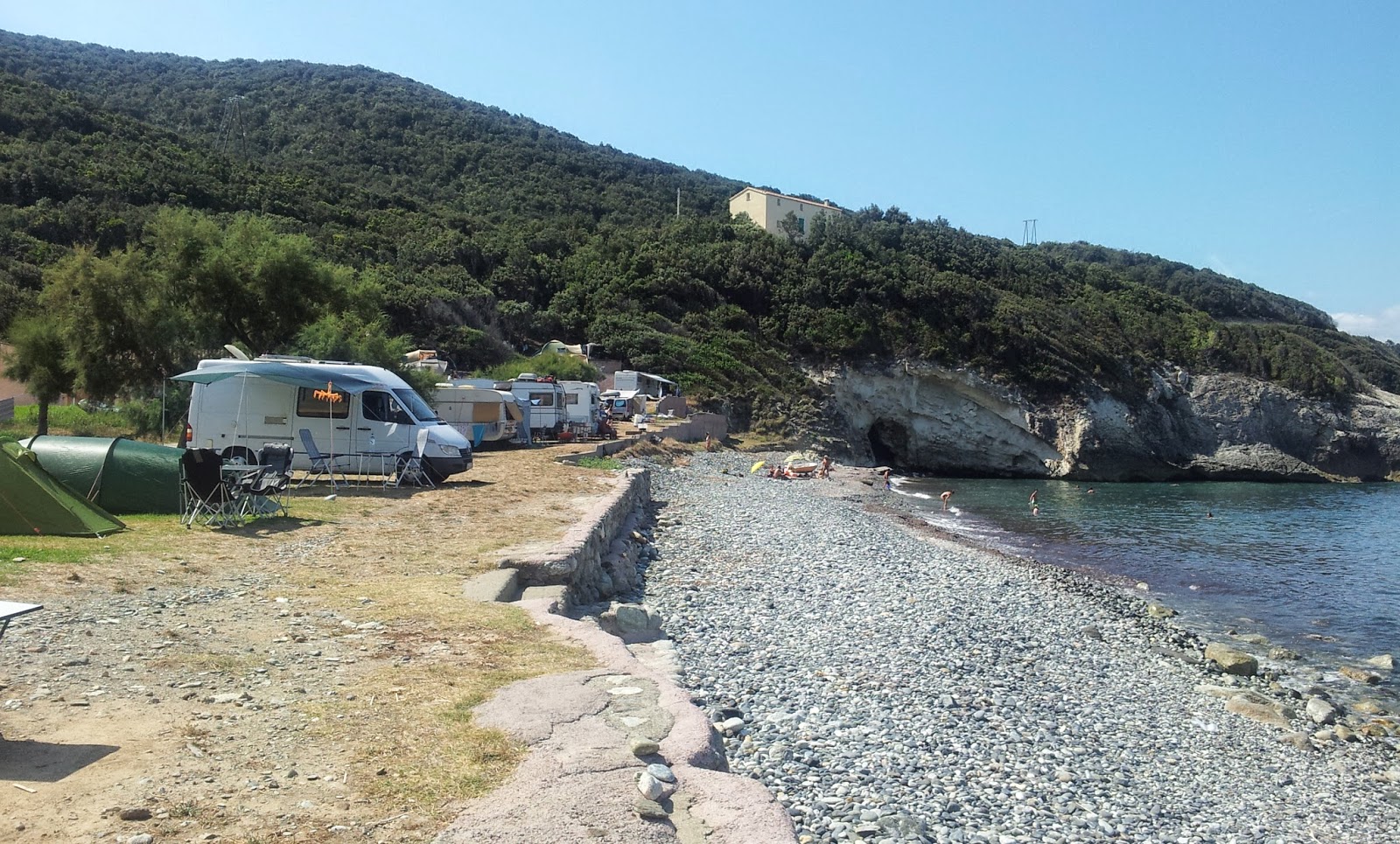 Camping a Stella Korsika Cap Corse