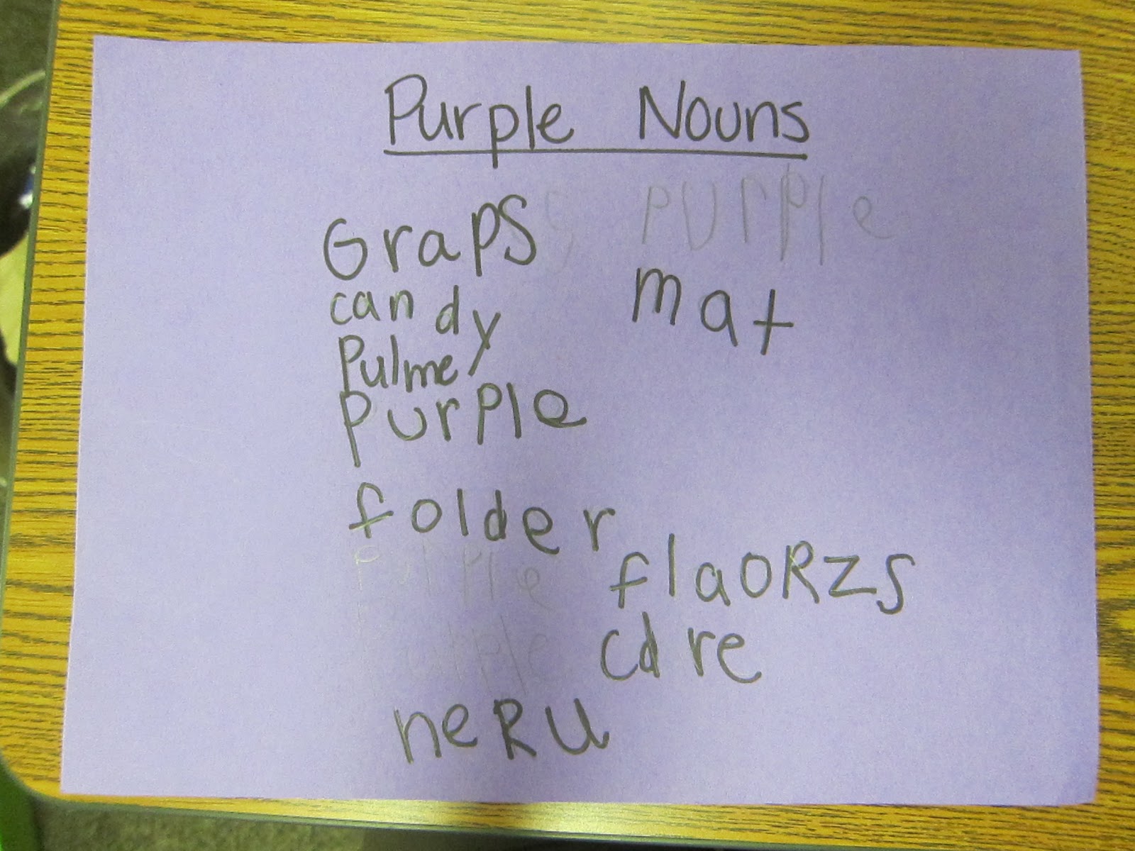 Teaching with Love...in Heels Rainbow Nouns