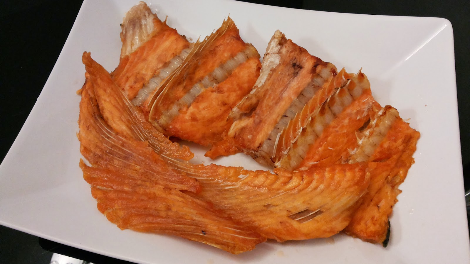 Food Sharing with Little One Salmon Fish Bones Recipe