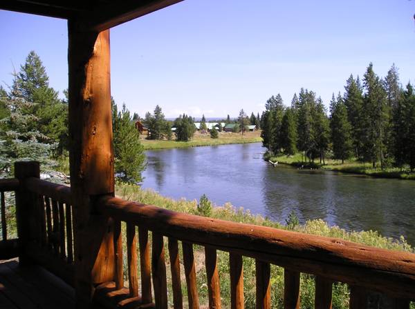 Cabin #1 view of the river from deck