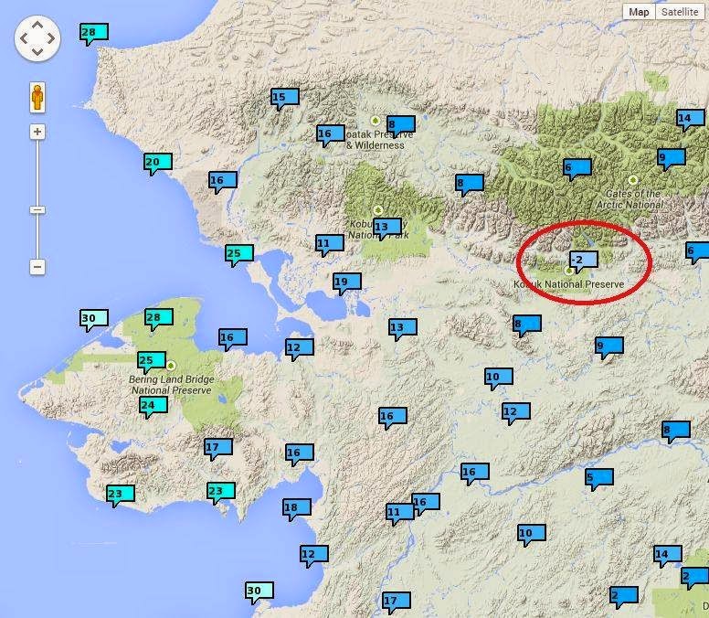 Deep Cold Alaska Weather & Climate First SubZero Day
