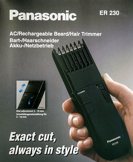 panasonic trimmer rechargeable battery