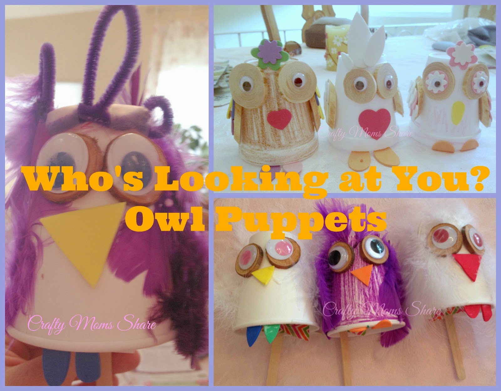 Crafty Moms Share Easy Cup Owl Craft