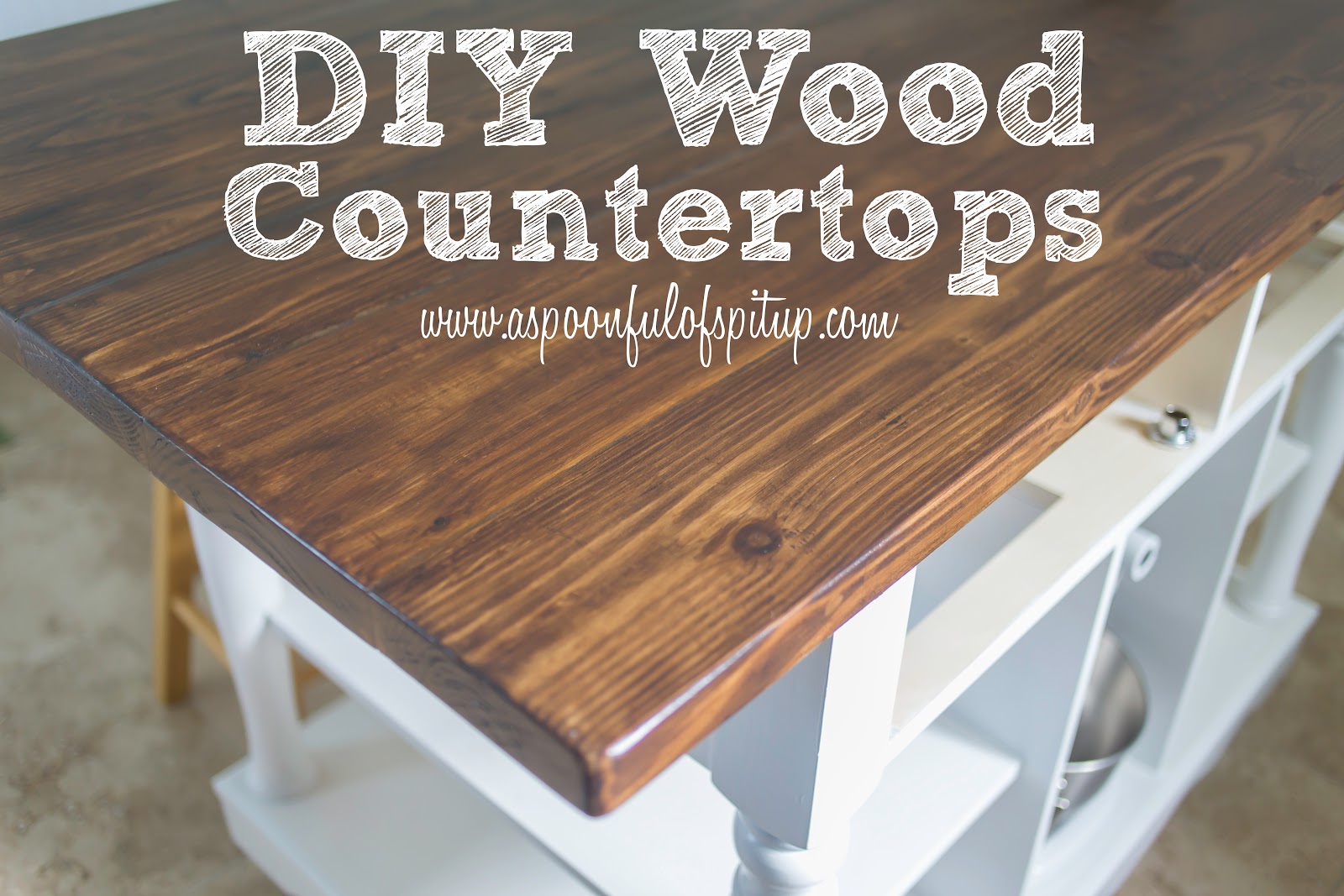 A Spoonful Of Spit Up Diy Wood Butcher Block Countertops