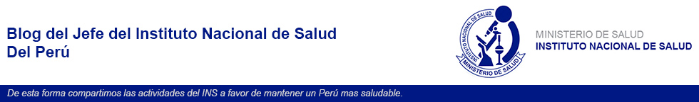 Blog del Jefe del Instituto Nacional de Salud del Perú