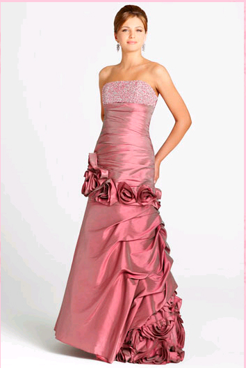 rose pink gown