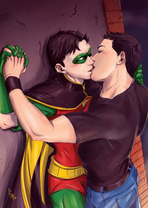 Robin has friends other than Batman.