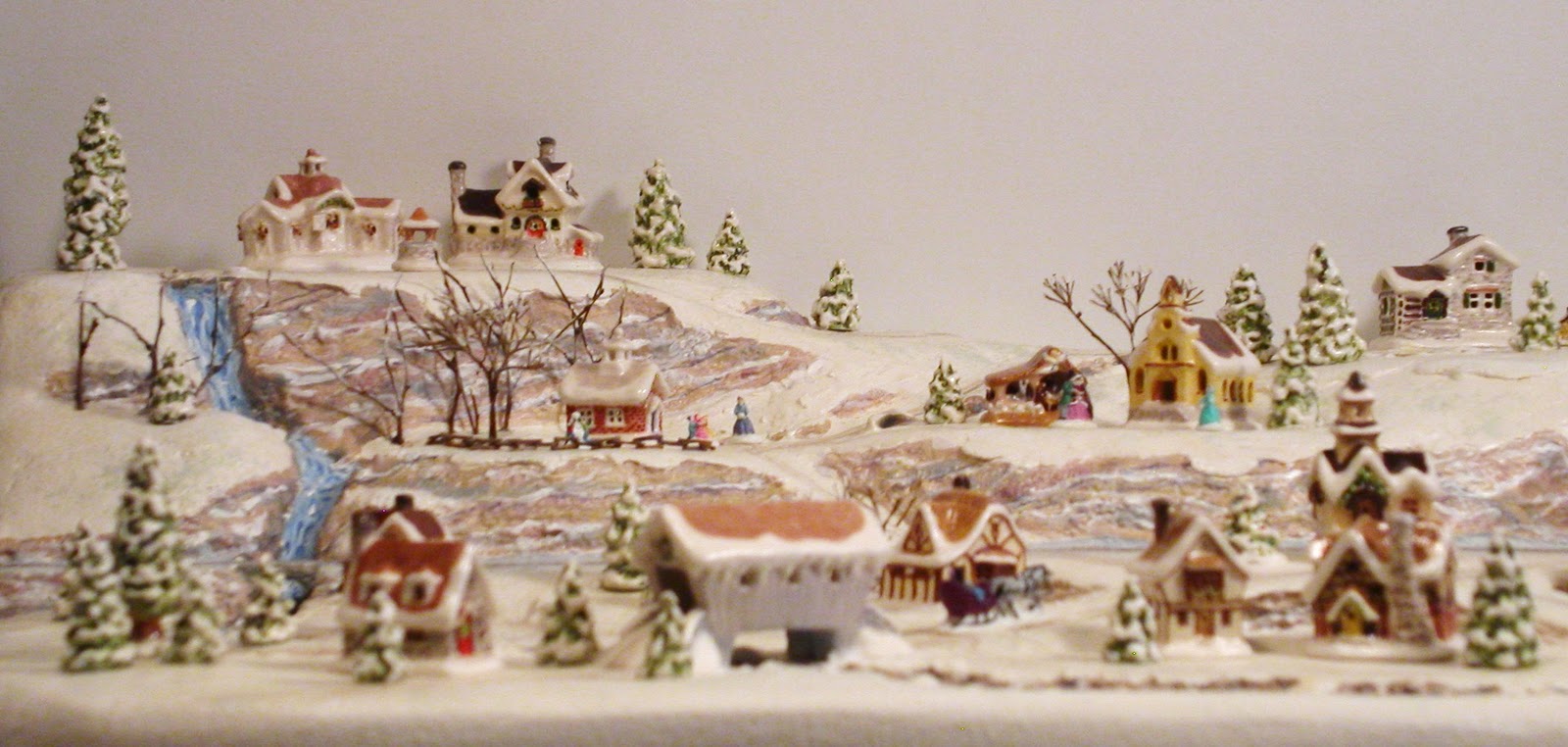 Sylvia Mobley at Pinerose Studio Miniature Christmas Village