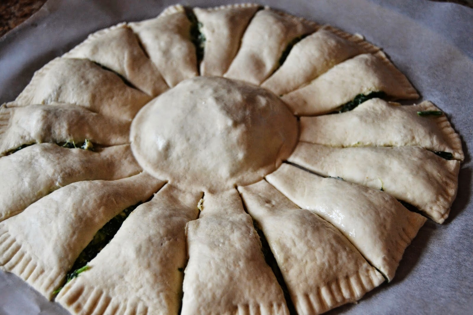 Sunny Sunflower Spinach Pie Spanakopita Forks N Knives