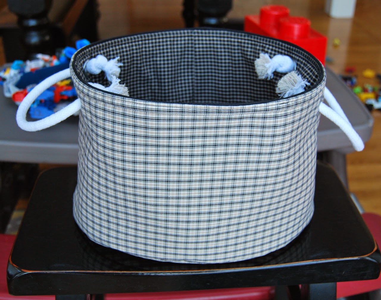 Roonie Ranching A manly basket for a little dude's diapers