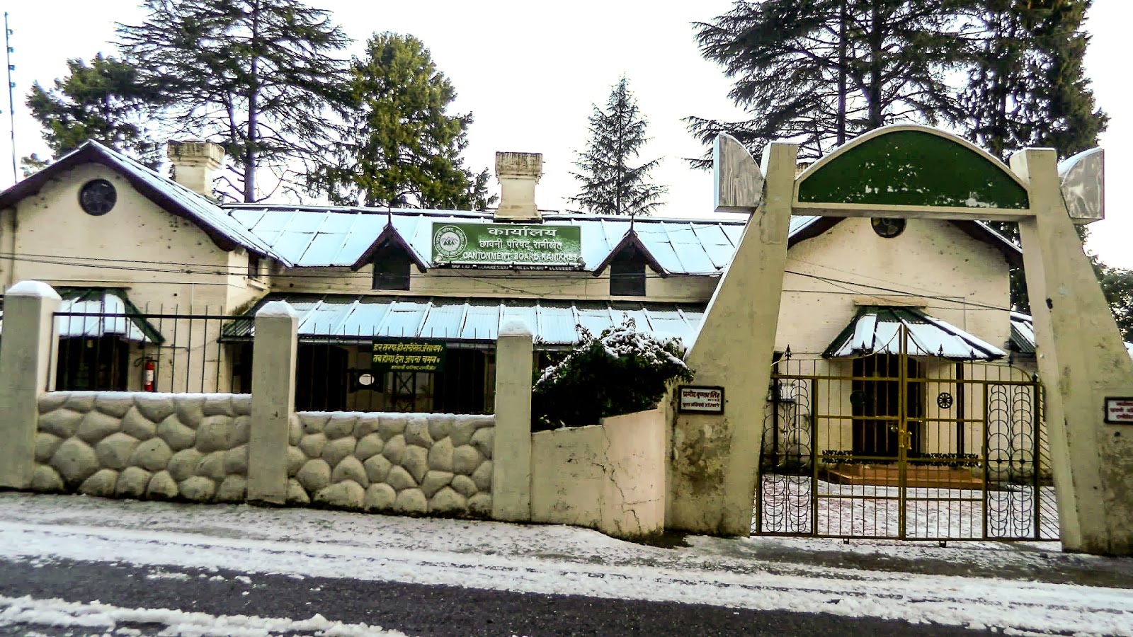 Serene Ranikhet under a blanket of Snow Snowfall in Uttrakhand