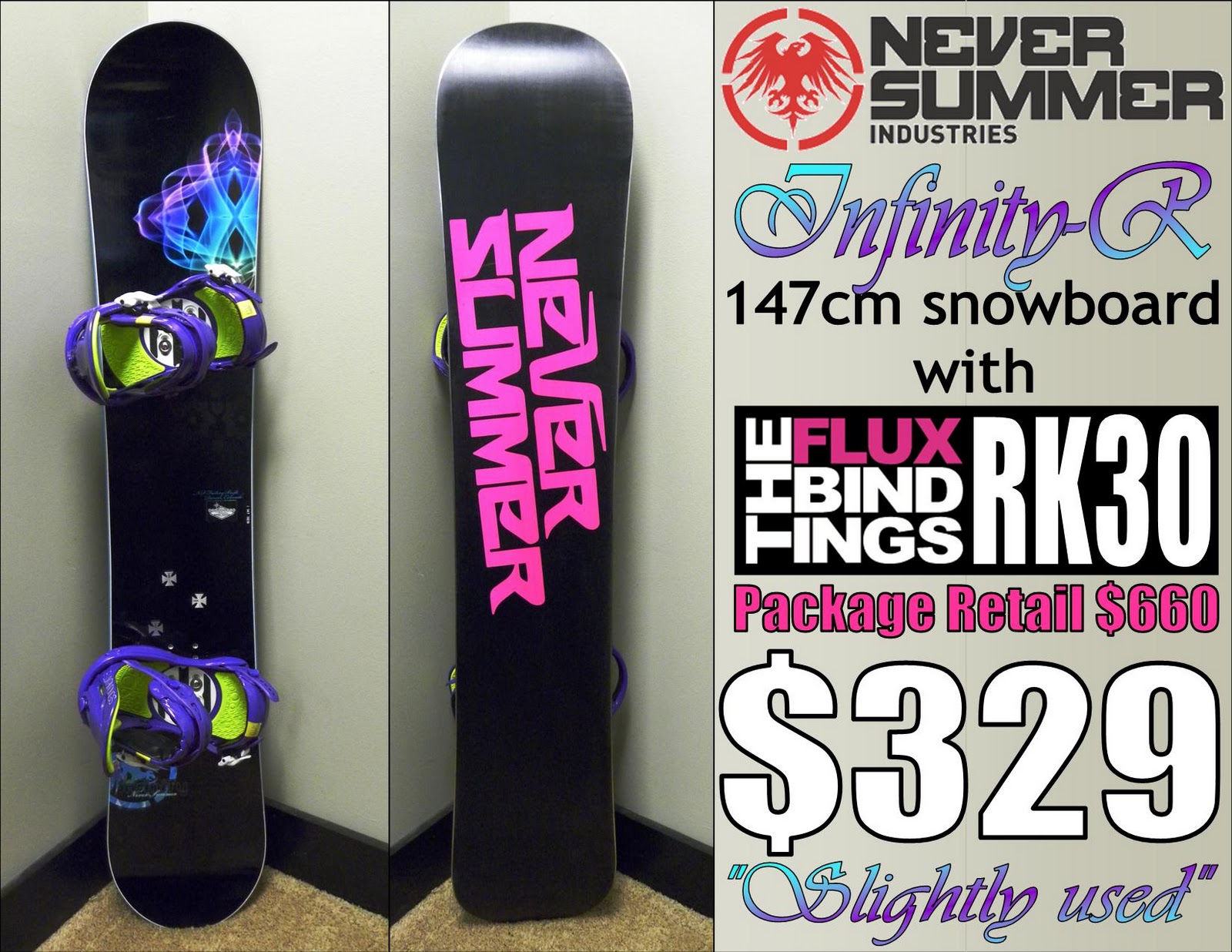 The Board Room REGINA'S SNOWBOARD SET UP IS FOR SALE!