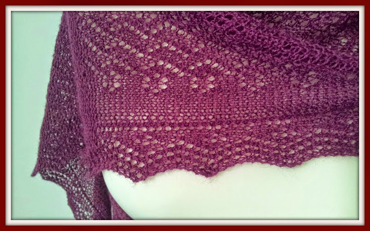 lace knit scarf edging